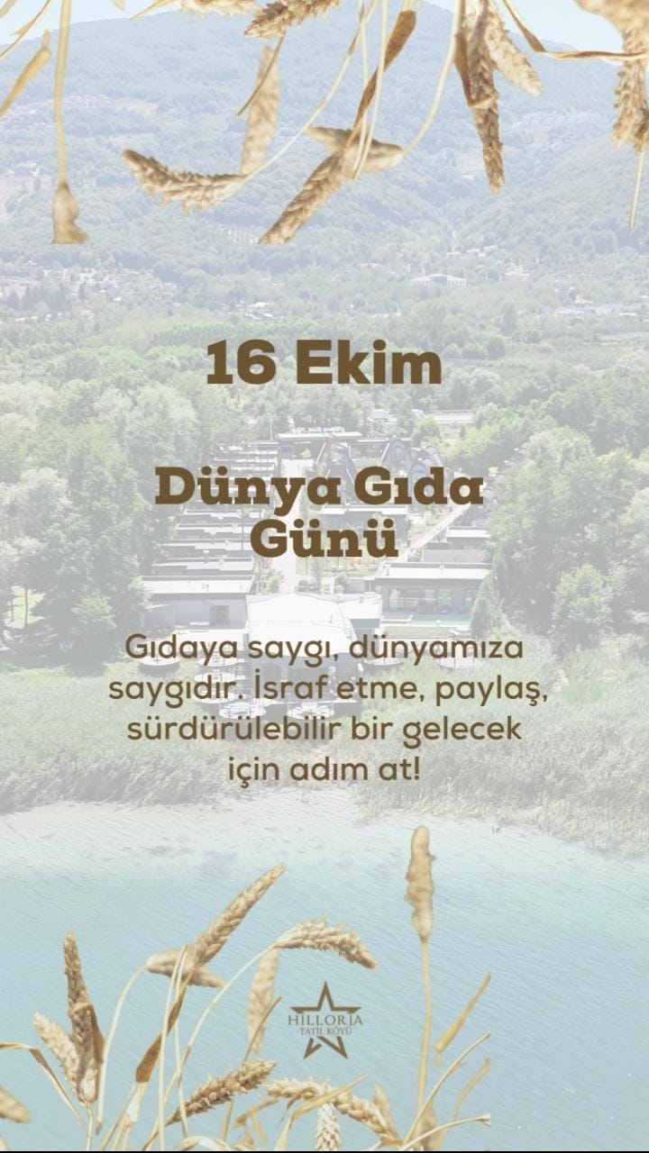16 EKİM DÜNYA GIDA GÜNÜ